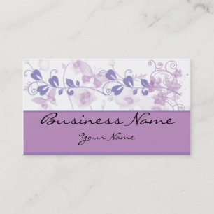 Butterfly Visions in Lilac Purple Business Card