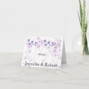 Butterfly Visions in Lilac Thank You Card