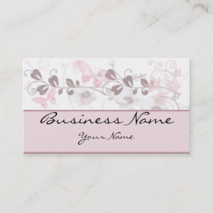 Butterfly Visions in Pink and Mauve Business Card