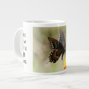 Butterfly w/ verse; Psalm 118:24  Large Coffee Mug