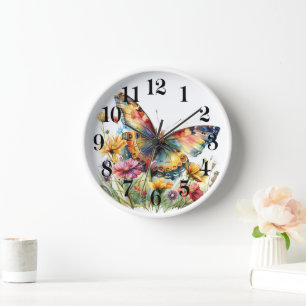 Butterfly Wall Clock