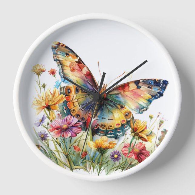 Butterfly Wall Clock (Front)