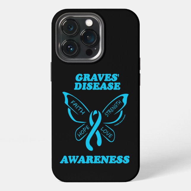 Butterfly/Warrior...Graves' iPhone Case (Back)