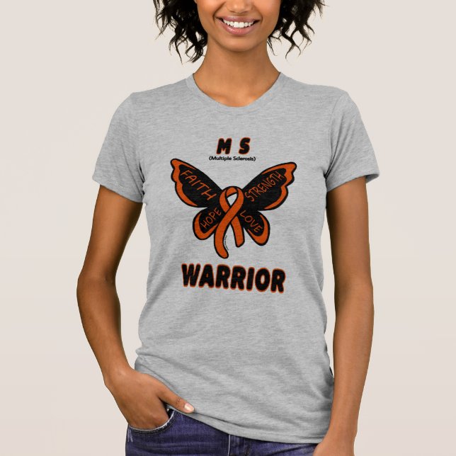 Butterfly/Warrior...MS T-Shirt (Front)