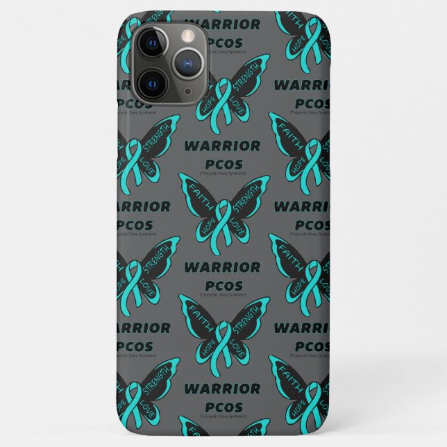Butterfly/Warrior...PCOS  Case-Mate iPhone Case (Back)