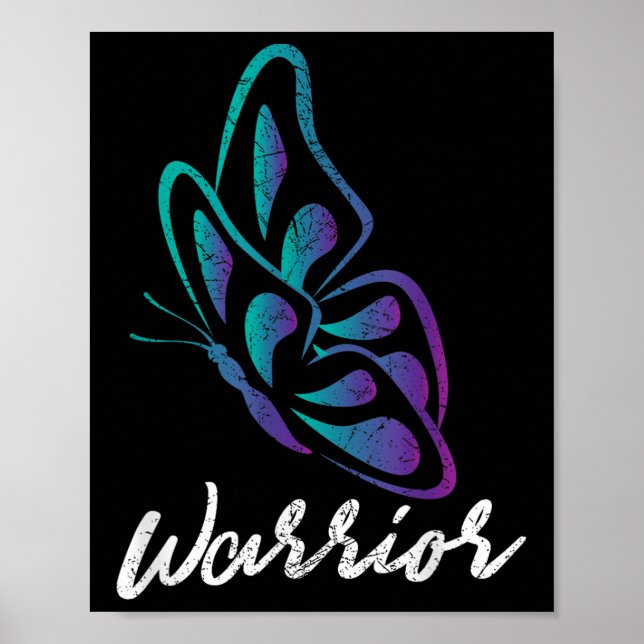 Butterfly Warrior - Suicide Prevention Awareness  Poster (Front)
