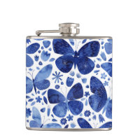 Butterfly Watercolor Blue