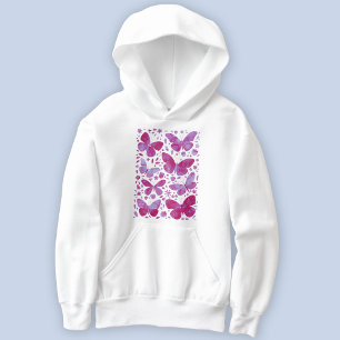 Butterfly Watercolor Magenta Pink