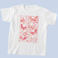 Butterfly Watercolor Pink