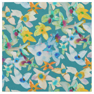 Butterfly watercolor whimsical watercolor fabric