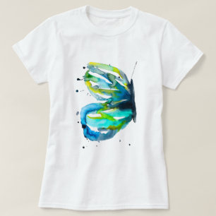 Butterfly watercolor whimsical watercolor T-Shirt