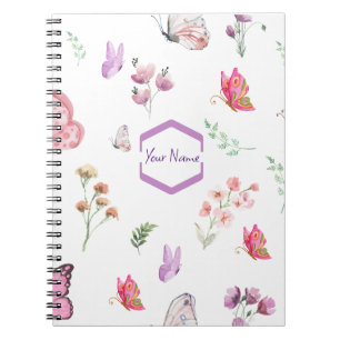Butterfly Watercolour which you can customise Notebook