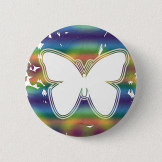 Butterfly waves 6 cm round badge