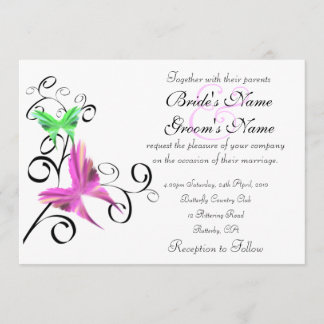 Butterfly Wedding Invitation