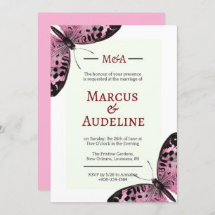 Butterfly wedding invitations, wedding invitations