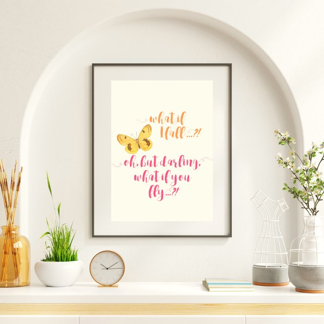 Butterfly - What if I fall?  - Inspirational Poster (Creator Uploaded)