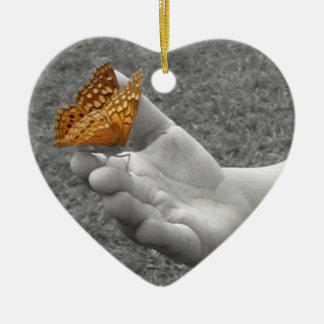 Butterfly Whisperer Ceramic Tree Decoration