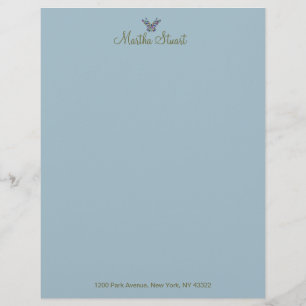 Butterfly Whispers 2 CHANGE COLOR ~ Letterhead