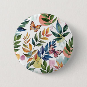 Butterfly Whispers 6 Cm Round Badge