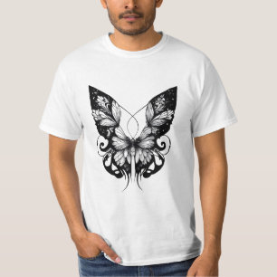 Butterfly Wild Animal Nature Illustration Art Tatt T-Shirt