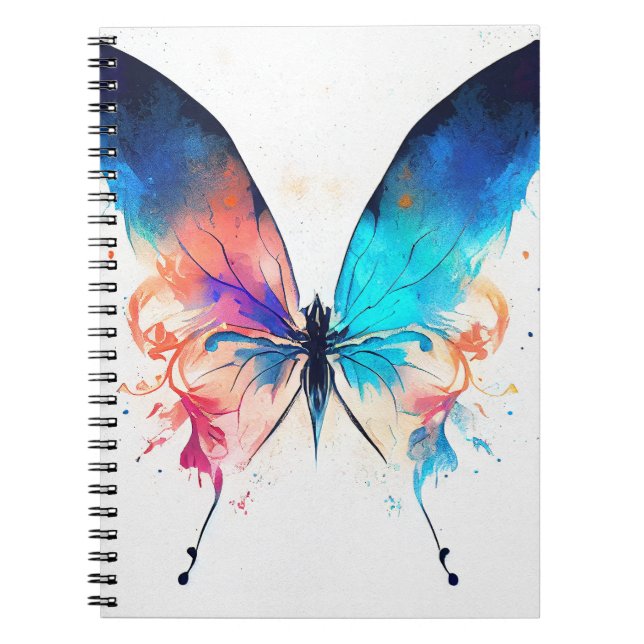 Butterfly Wild Nature Animal Color Art Painting Notebook (Front)
