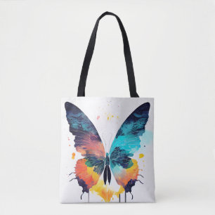 Butterfly Wild Nature Animal Color Art Painting Tote Bag