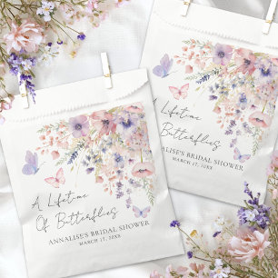 Butterfly Wildflower Bridal Shower Favour Bags