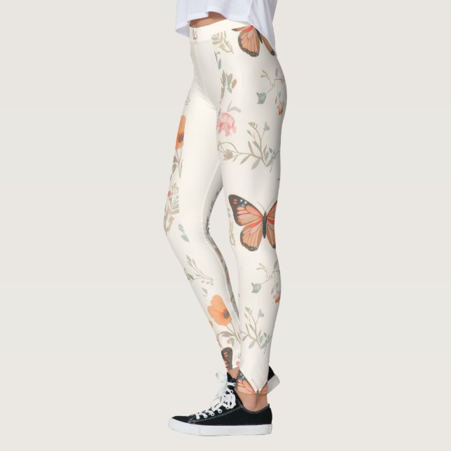 Butterfly Wildflower Leggings (Left)