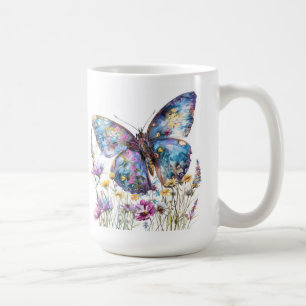 Butterfly & Wildflowers Coffee Mug