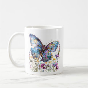 Butterfly & Wildflowers Coffee Mug