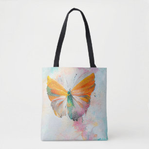 Butterfly Wildlife Animal Nature Watercolor Art  Tote Bag