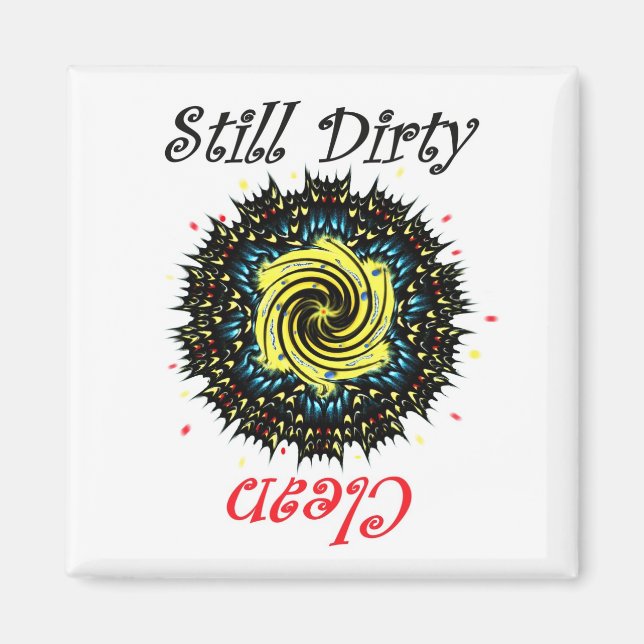 Butterfly Wing Abstract Dishwasher Magnet (Front)