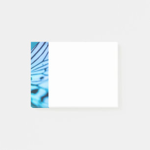 Butterfly Wing Blue and Black Photo Detail Post-it Notes