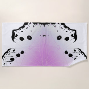 Butterfly Wing - Mother of Pearl Throw Pillow Beach Towel
