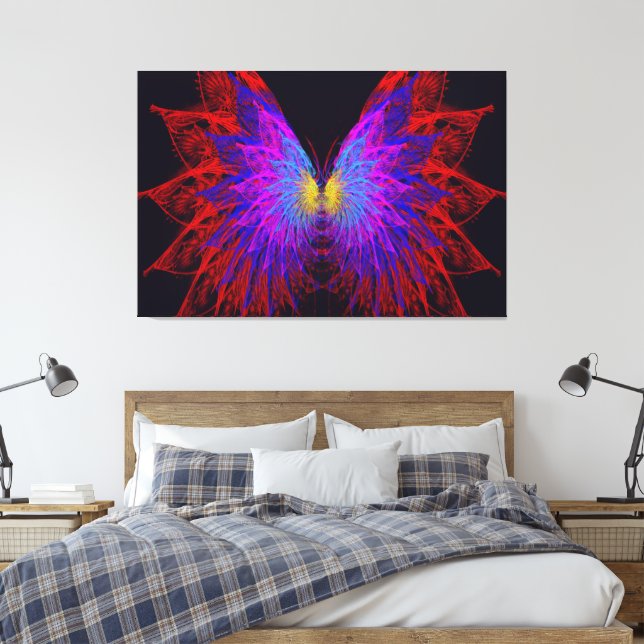 Butterfly Wings Canvas Print (Insitu(Bedroom))