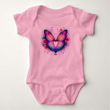 Butterfly Wings Heart Toddler T-Shirt | Colourful