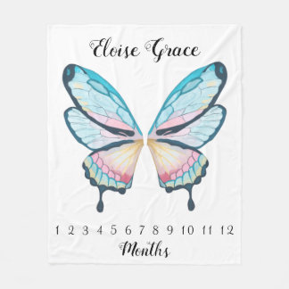 Butterfly Wings Milestone Blanket