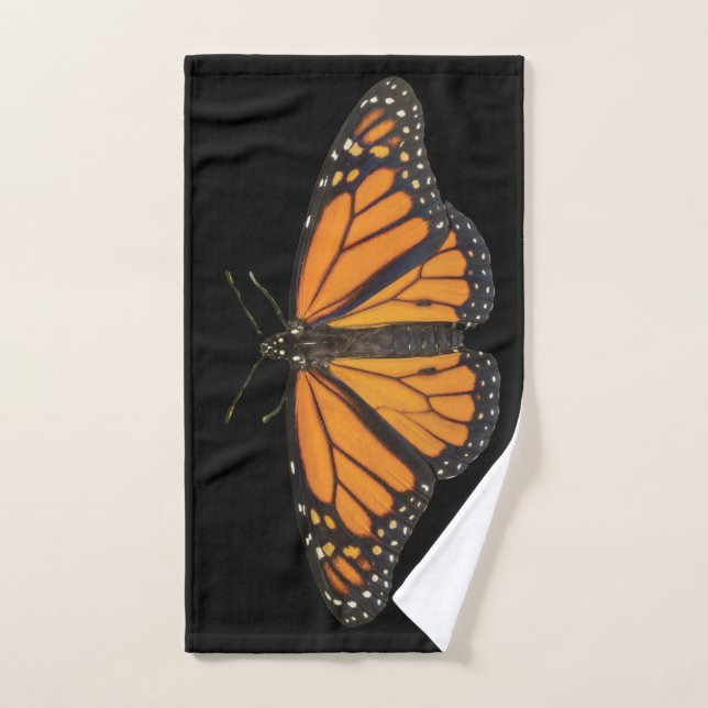 Butterfly Wings Monarch Orange Wings Photo Bath Towel Set (Hand Towel)