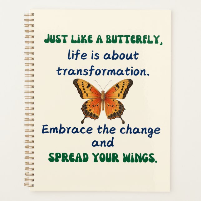 Butterfly Wisdom Planner (Front)