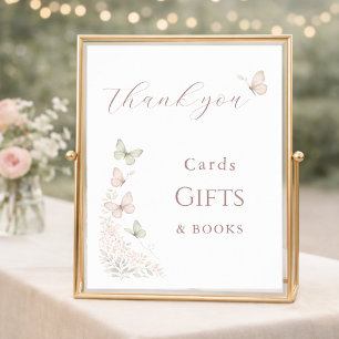 Butterfly Wishes Baby Kisses Thank You Sign