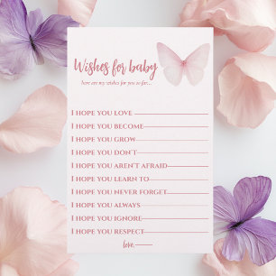 "Butterfly Wishes for Baby Card" Flyer