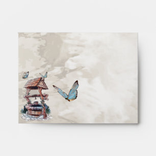 BUTTERFLY WISHING WELL ENVELOPE