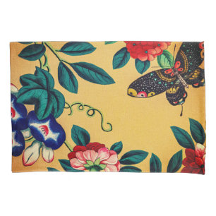 Butterfly with a bush cushion cover blanket
