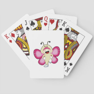 Butterfly with Costume Playing Cards