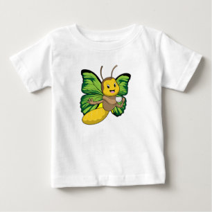 Butterfly with Cup of Coffee Baby T-Shirt