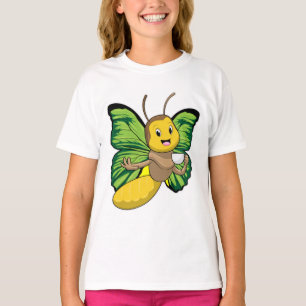 Butterfly with Cup of Coffee T-Shirt