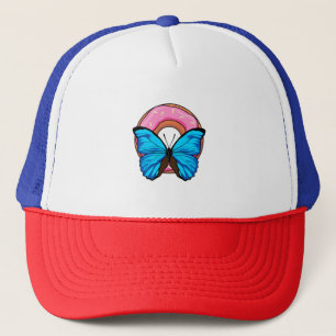 Butterfly with Donut Trucker Hat