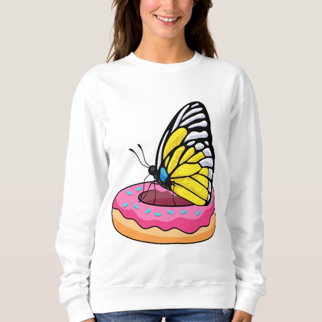 Butterfly with Doughnut Sweatshirt (Front)