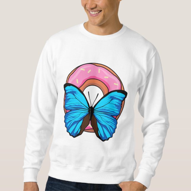 Butterfly with Doughnut Sweatshirt (Front)
