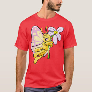 Butterfly with Flower 2 T-Shirt